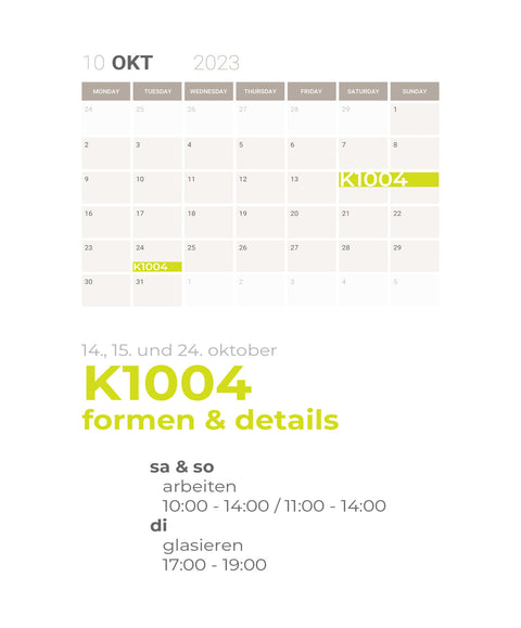 OKTOBER | formen & details