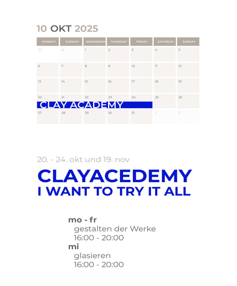 OKTOBER | CLAY ACADEMY