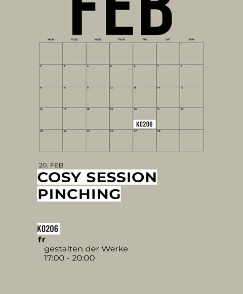 FEBRUAR | pinching | 1-teiliger töpferkurs