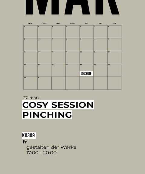 MÄRZ | pinching | 1-teiliger töpferkurs