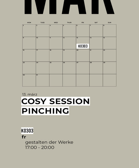 MÄRZ | pinching | 1-teiliger töpferkurs - studio ok keramik