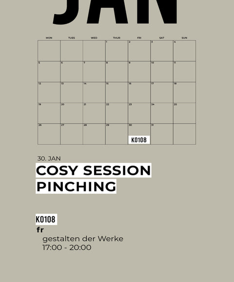 JÄNNER | pinching | 1-teiliger töpferkurs