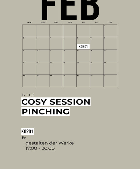 FEBRUAR | pinching | 1-teiliger töpferkurs