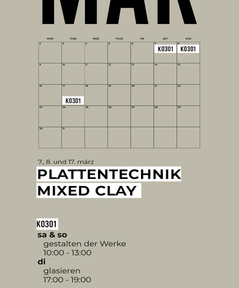 MÄRZ | PLATTENTECHNIK | MIXED CLAY