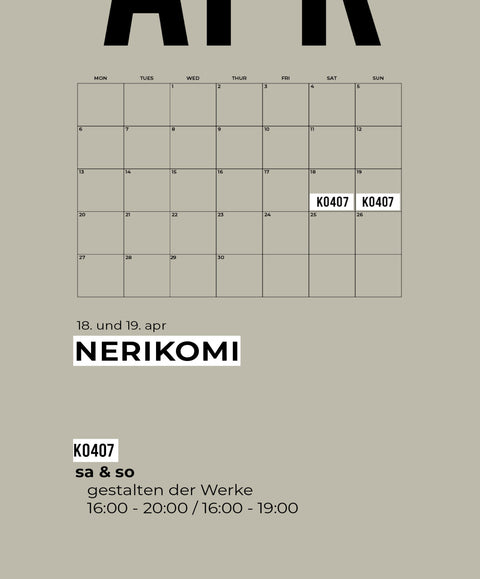 APRIL | NERIKOMI