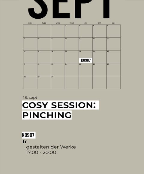 09 SEPT | COSY SESSION | pinching