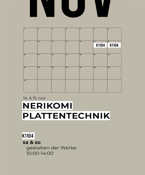 NOV | NERIKOMI | Weekend